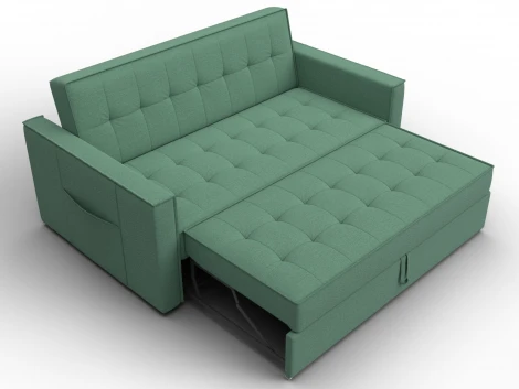 Диван прямой Лига-104 (140) (ЛДСП,Брус,Фанера,Рогожка/Зеленый) Лига Диванов 134862