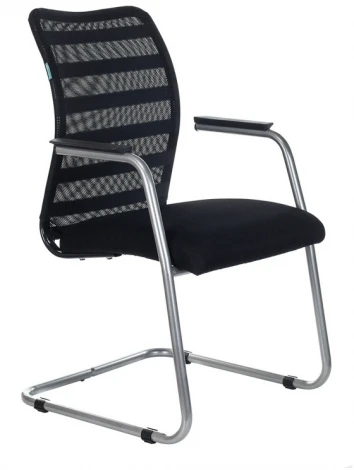 Кресло Бюрократ CH-599AV черный TW-32K01 сиденье черный TW-11 сетка/ткань полозья металл металлик