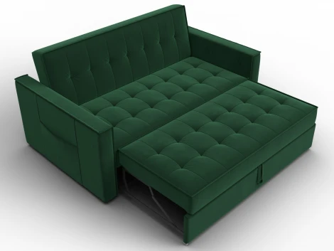 Диван прямой Лига-104 (140) (ЛДСП,Брус,Фанера,Велюр/Зеленый) Лига Диванов 134870