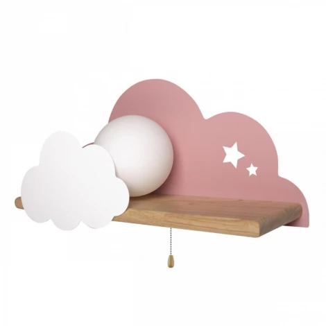 Настенный светильник Loft It Axel 10134 Pink (для детской, 220V, выключатель, шар)