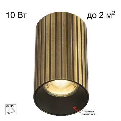 Потолочный светильник Citilux Axel CL512113R Бронза Рифл