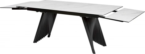 Стол IVAR 200 MARBLES KL-99 Белый мрамор, итальянская керамика М-City