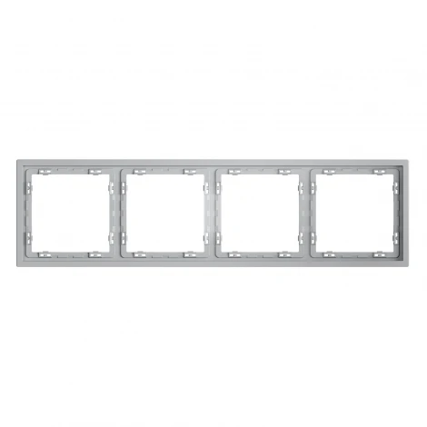 Рамка пластиковая на 4 поста (серый) Voltum S70 VLS100416