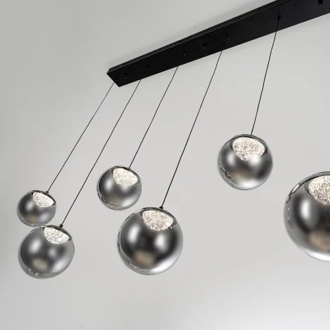 Подвесной светильник светодиодный с пультом с регулировкой цветовой температуры Modelux ML.2338.6 BK