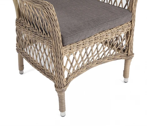 Плетеный стул из искусственного ротанга, цвет соломенный 4SIS Сицилия YH-C1620W