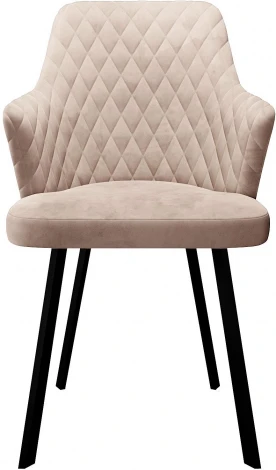 Стул DikLine 245 поворотный, C103 крем, ножки черные