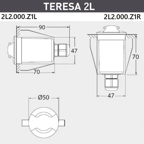 Встраиваемый светильник уличный Fumagalli Teresa 2L2.000.000.AXZ1L (220V, круглые, IP67)