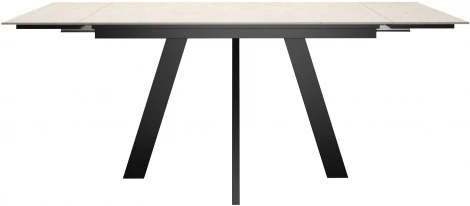 Стол DikLine DM140 Хромикс белый/опоры черные арт.00-00072818