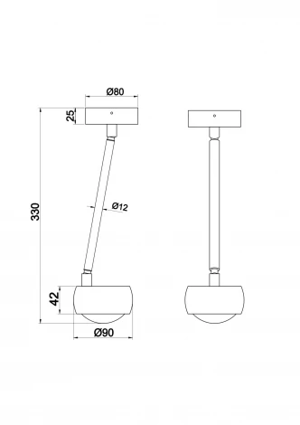 Спот на штанге Maytoni Lens MOD072CL-L8W3K (LED, 220V)