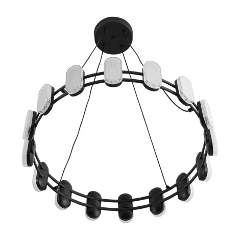 Люстра подвесная Lumion Ovela 8342/35L черный/белый металл/акрил LED 35W 4000K 220V