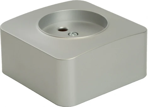 Розетка без заземления (серебро) Stekker София 49325