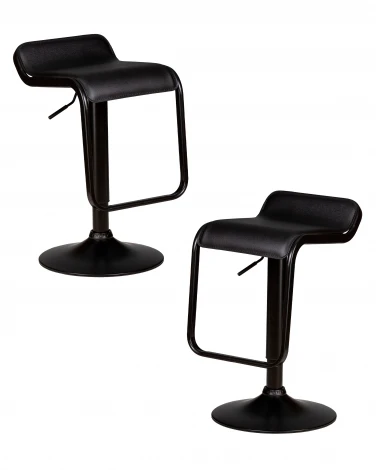Набор 2 шт стул барный DOBRIN CRACK BLACK (черный)