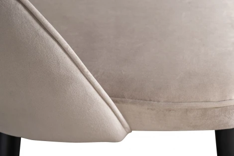 30C-12280 Стул велюр серо-бежевый 51*56*84см, наконечники мат.золото Garda Decor