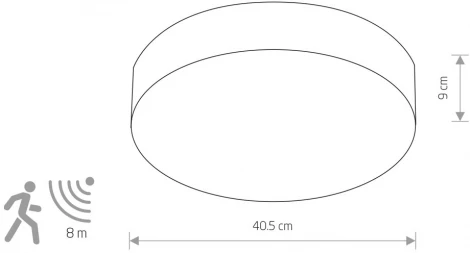 Потолочный светильник круглый Nowodvorski Arena 10181 (220V, датчик движения, круглые)