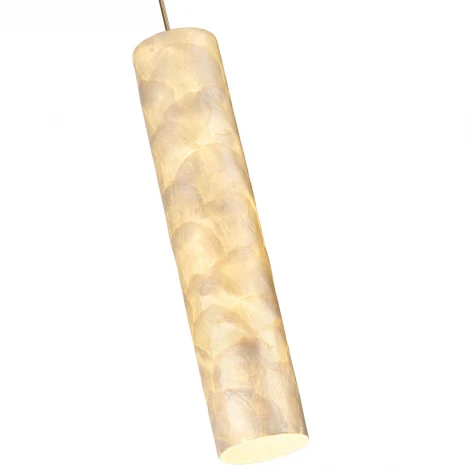 Подвесной светильник Odeon Light Seashell 7199/8L металл/морская ракушка/акрил/античная бронза/белый IP20 LED 3500K 8W 220VK