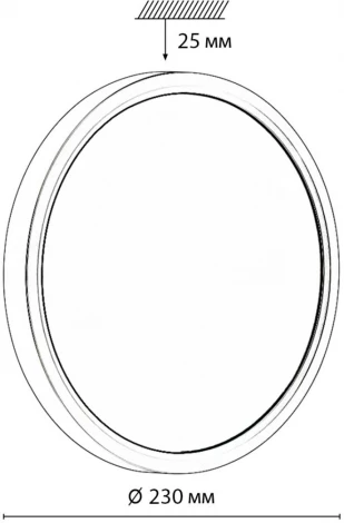 Настенно-потолочный Sonex Omega White 7661/18L MITRA LED SN пластик/белый 18Вт 3000/4000K D230 IP20 (круглые)