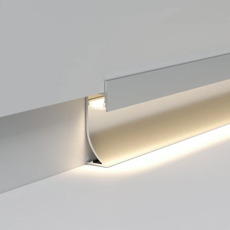 Алюминиевый профиль Elektrostandard LL-2-ALP021 для плинтуса под светодиодную ленту