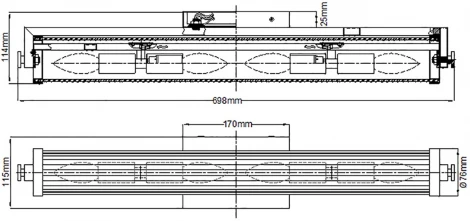 Настенный светильник для ванных комнат Kichler Azores QN-AZORES4-NBR (220V, IP44)