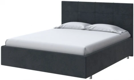 PROxSON Кровать Neo (Ткань: Велюр Teddy Древесный уголь) 80x200