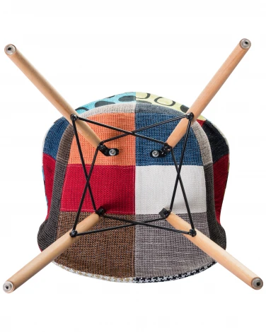 Стул обеденный DAW PATCHWORK (цвет сиденья мозаика)