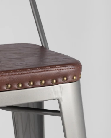 Стул барный Stool Group TOLIX SOFT серебристый УТ000001293
