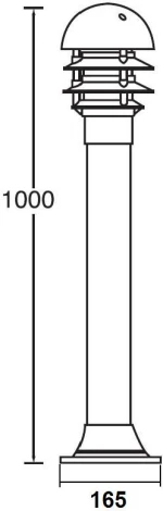 Наземный светильник Oasis Light BRISBANE 67339-1000 Bl (220V, IP44)
