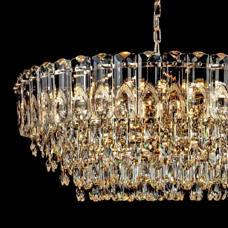 Подвесная люстра хрустальная Modelux MODELUX ML.7220.800 GD