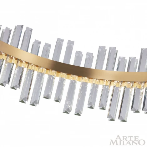 Подвесная люстра Arte Milano Venezia 312033/D1000 BS (регулировка яркости, LED, 220V, хрусталь, пульт управления, на тросе, круглые)