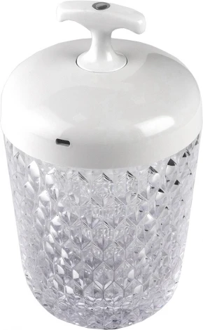 Настольный светодиодный светильник Escada Vibe 10255/L LED 2Вт, 3000K RGB, с ПДУ, пластик, белый (220V, круглые)