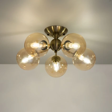 Потолочная люстра Citilux Томми CL102153 (220V, шарики, молекулы)