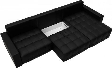 Диван угловой с полками Лига-053 НПБ Лонг Лига Диванов (Экокожа) арт.128966