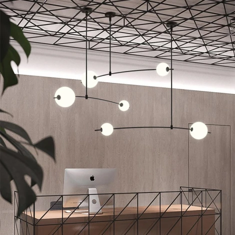 Люстра на штанге Freer S ImperiumLoft Freer01 (140715-26) (LED, 220V, шарики)