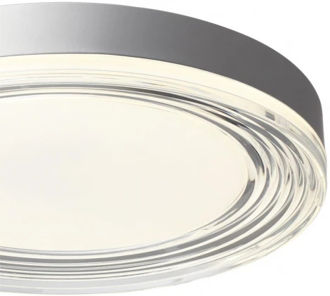 Светильник настенно-потолочный Sonex металл/акрил/серебро/прозрачный Sonex Mitra 7728/76L LED 76Вт INFINITA (220V, круглые)