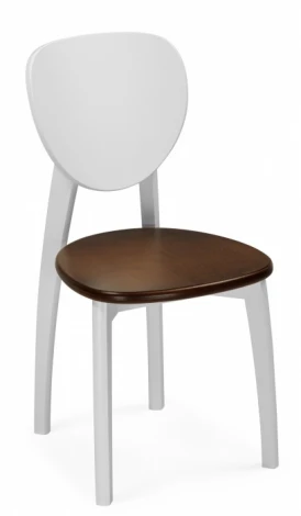 Обеденный стул Woodville Окава (Массив дерева/Белый) арт.619690