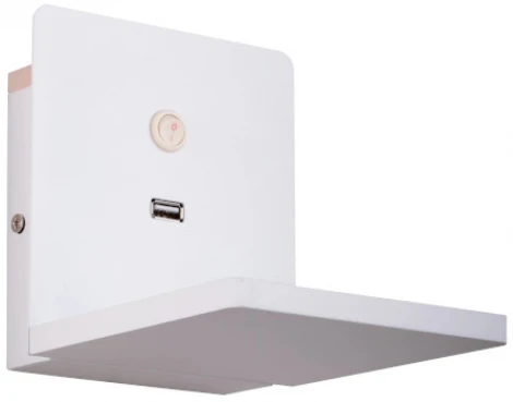 Настенный светильник светодиодный с беспроводной зарядкой и USB-портом Lightstar Muro 808516 (220V, выключатель)