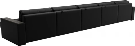 Диван П-образный с декором Лига-049 НПБ Мегалонг Лига Диванов (Экокожа) арт.128537