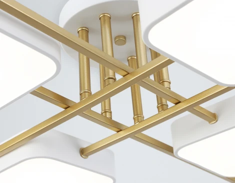 Потолочная люстра светодиодная на штанге с регулировкой цветовой температуры Ambrella COMFORT FL516346