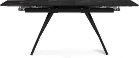 Стеклянный стол Хорсборо (Хорсборо 140(200)х80х79 обсидиан / черный) Woodville арт.588007