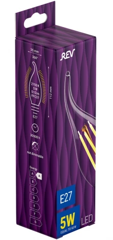 Лампочка светодиодная филаментная REV 32428 7