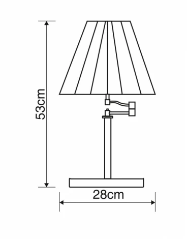 Интерьерная настольная лампа Arte Lamp California A2872LT-1AB