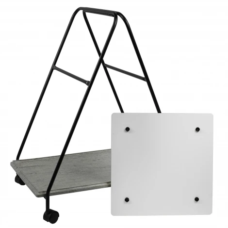 Стол сервировочный Милн черный/серый шпат Mebelik 008693