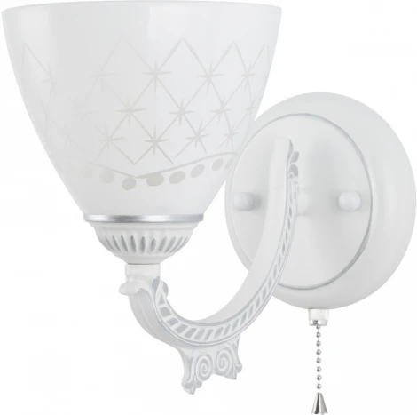 Бра с выключателем Arte Milano AM343837 343837/1W WT+SL (220V)