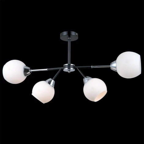 Потолочная люстра на штанге ILLUMICO IL0715-4CSQ-24 BK CR LIBRA (220V)
