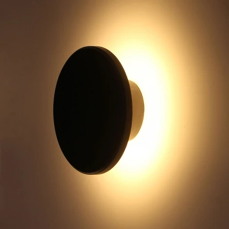 Настенный уличный светильник Arte Lamp Nimbo A3409AL-1BK (LED, 220V, круглые, IP65)