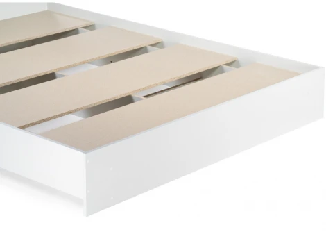 Двуспальная кровать Woodville Адайн 160х200 белое дерево / белое дерево 507382