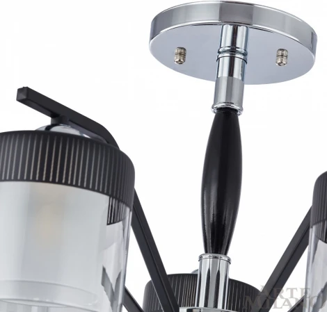 Потолочная люстра на штанге Arte Milano Napoli-2646 332646/5 CR+BK (220V, подвески)