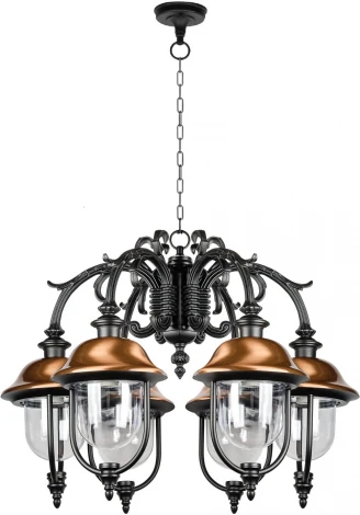Уличный светильник подвесной Oasis Light MADRID-COOPER 84370c/6/16 Bl (220V, на цепи, фонарь, IP44)