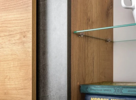 Комод Арчи 08.140 (Арчи 08.140 дуб золотой craft / камень темный U3705) Mobi арт.339641