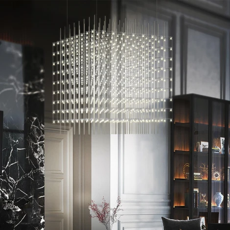 Подвесная люстра Loft It Maze 10348/800 (LED, 220V, на тросе, куб)