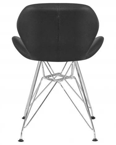Стул обеденный BUTTERFLY CHROME (ножки хром, цвет чёрный)